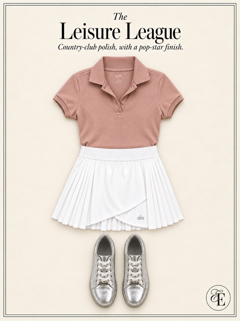 Alo Twik Juicy Couture 3-Piece Tennis Outfit Bundle S XS 7.5